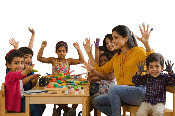 Students engaging in a learning activity